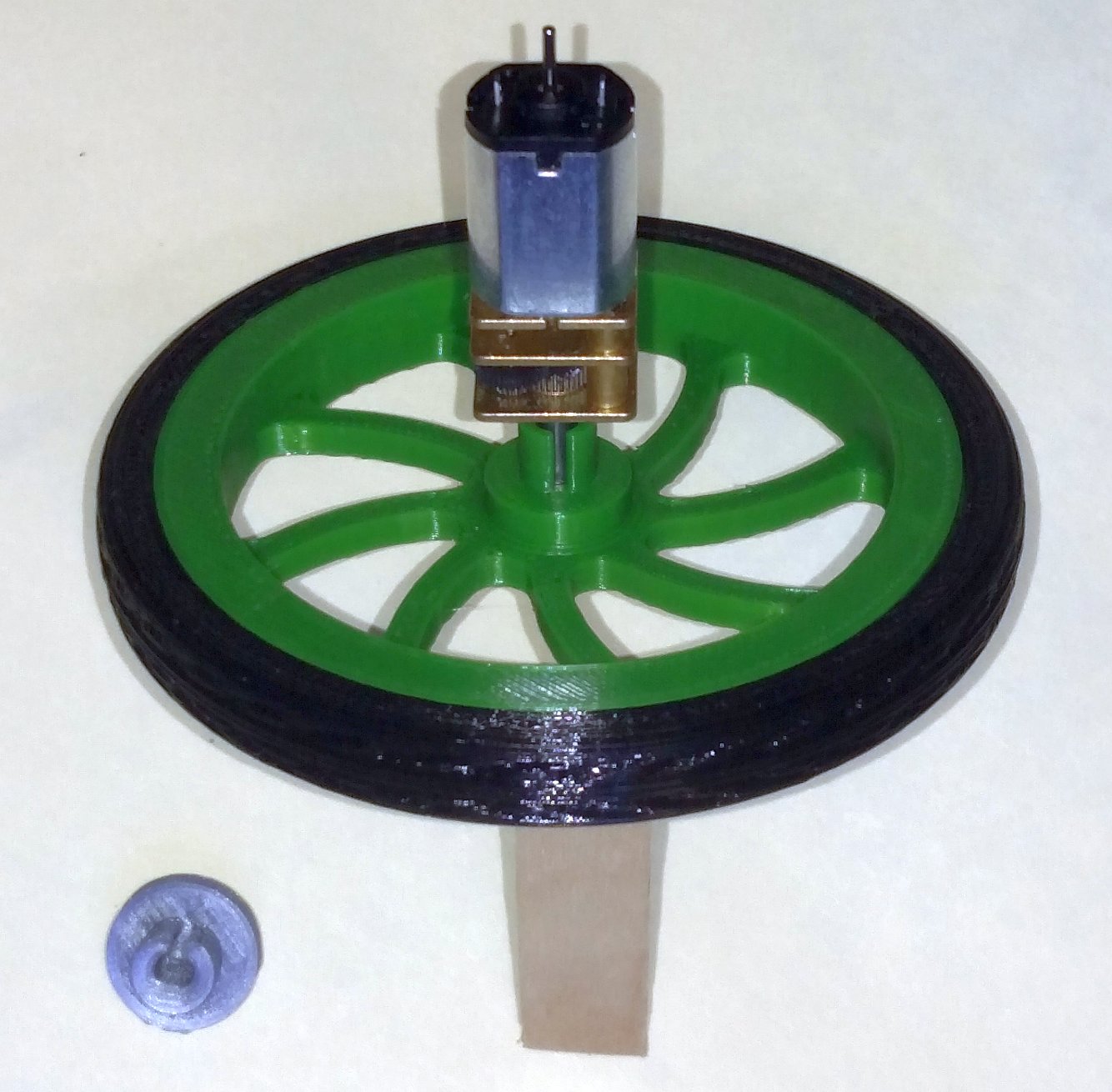 Wheel And Tire for 3mm DShaft. Use for gears or pulleys etc