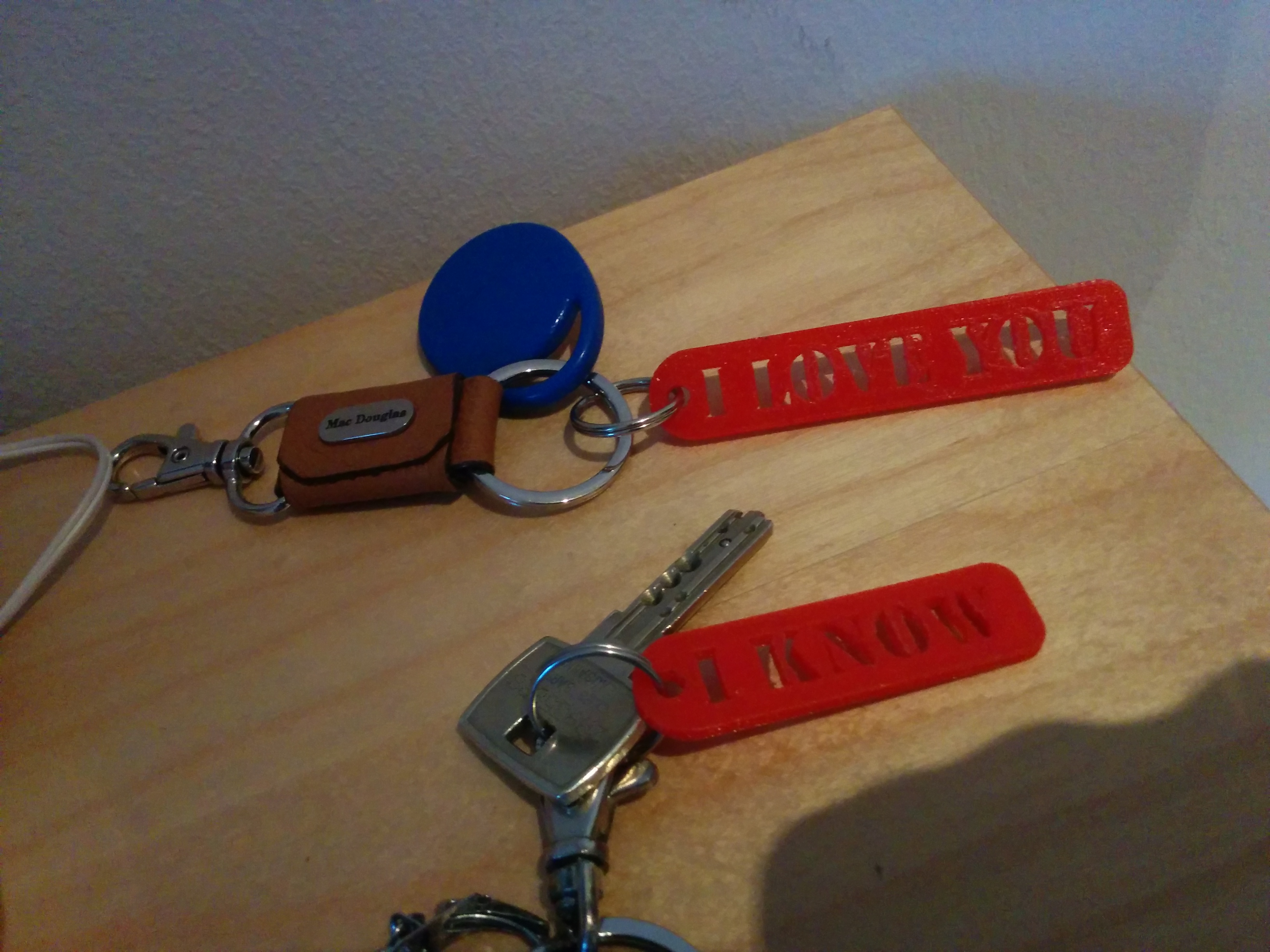 I love you I know star wars keychain.