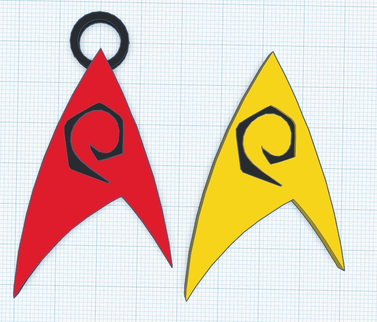Star Trek Engineering badgenecklace and badge