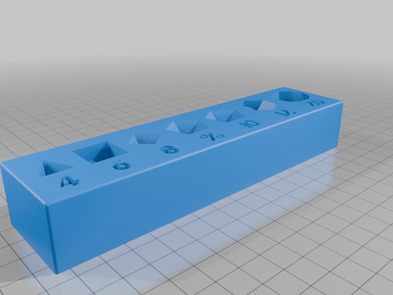 Dungeons & Dragons dice mount, tray, and inserts