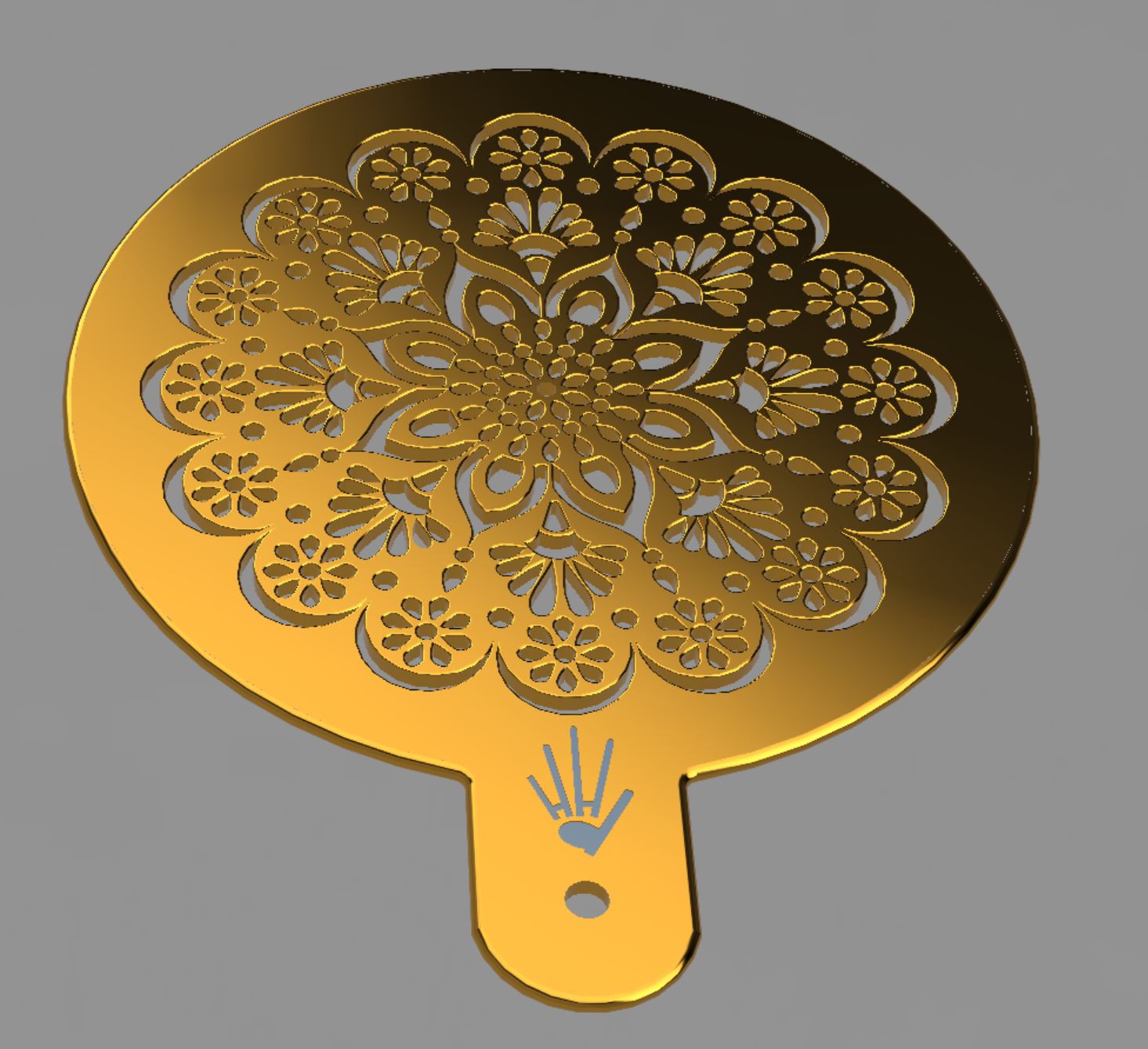 Bread / Cake Stencil - Mandala 1 Design
