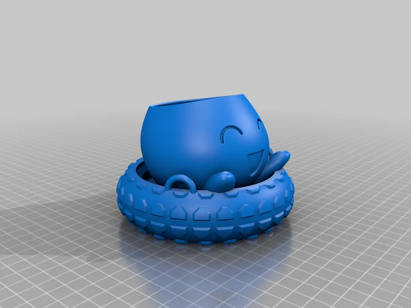 Oddish Pokemon Tire Swing - Hanging Planter