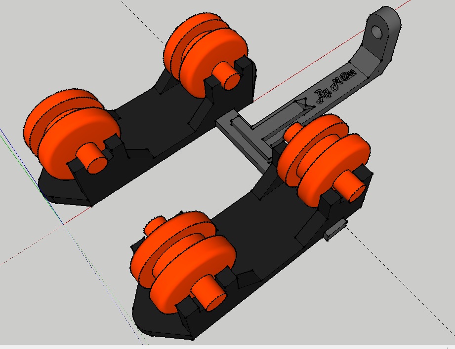 spool roller v3 with guide / support bobine v3 avec guide