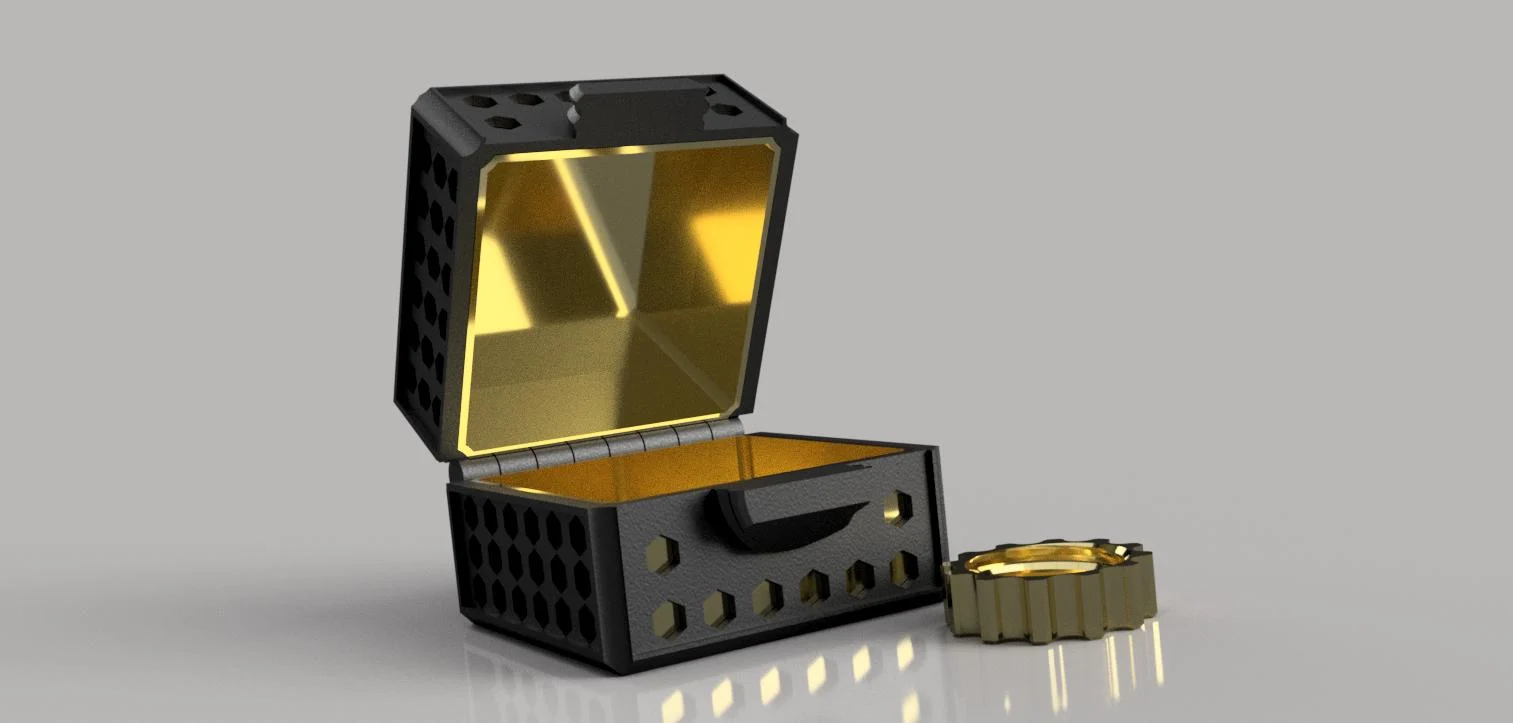 Print-in-place box