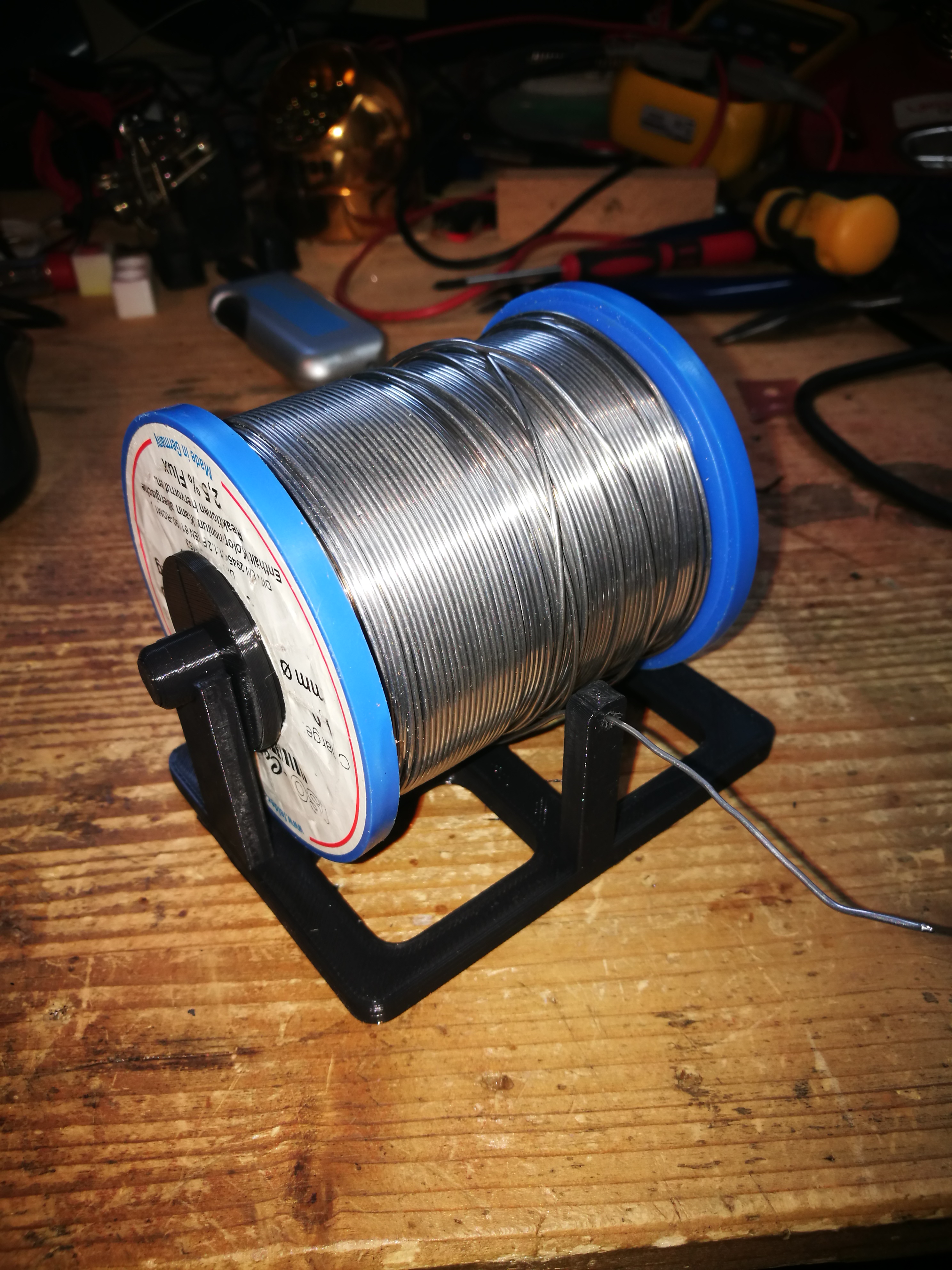 Solder spool holder for 1kg spool