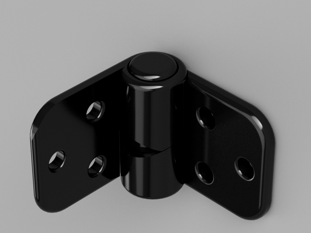 Self closing hinge, 90° snap
