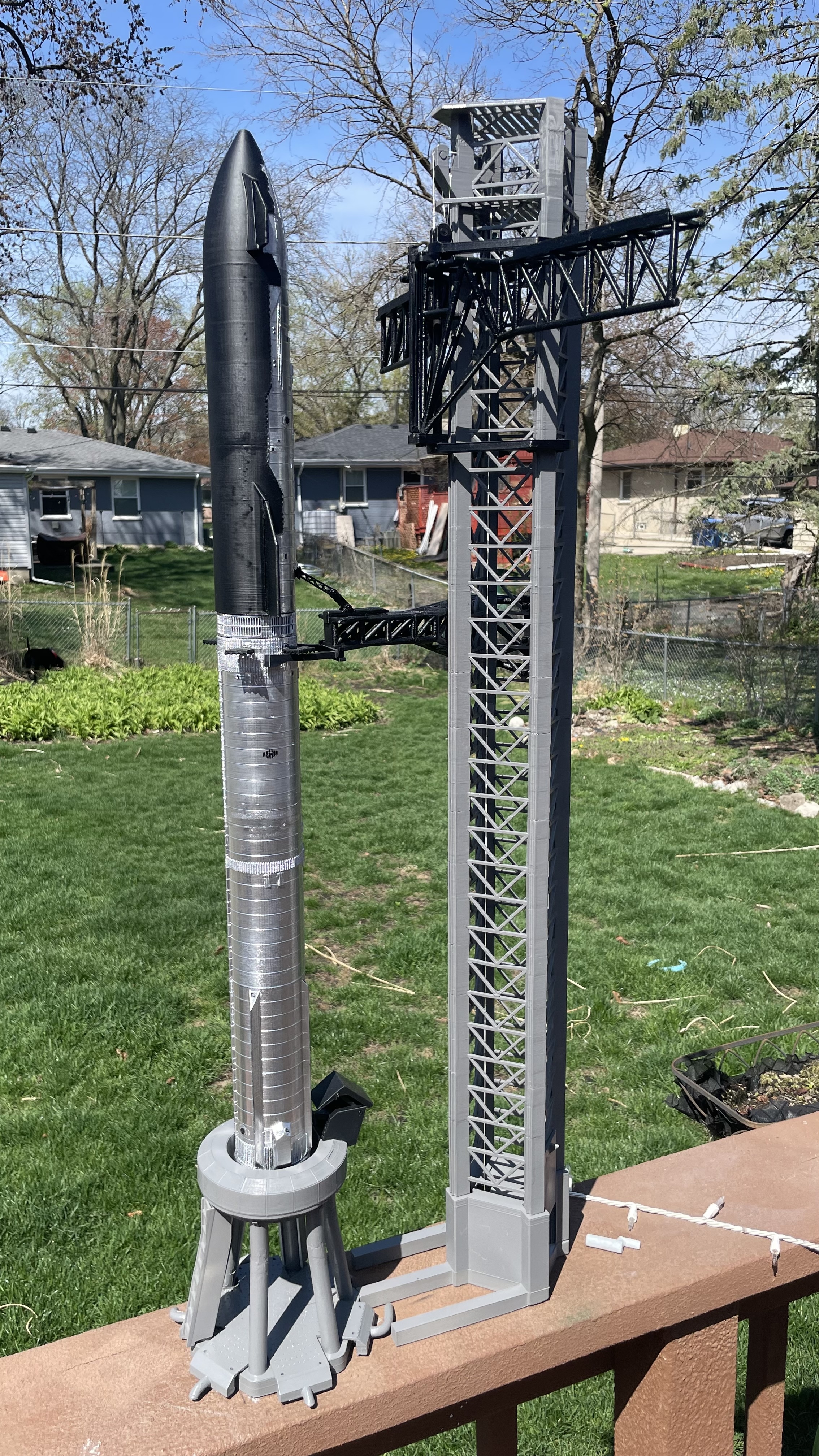 **UPDATED 6/25** Fixed and Upgrade Parts for SpaceX Mechazilla Launch Tower 1:144 scale