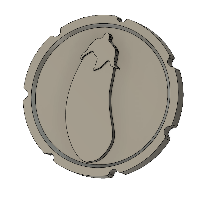 Eggplant Emoji Coin