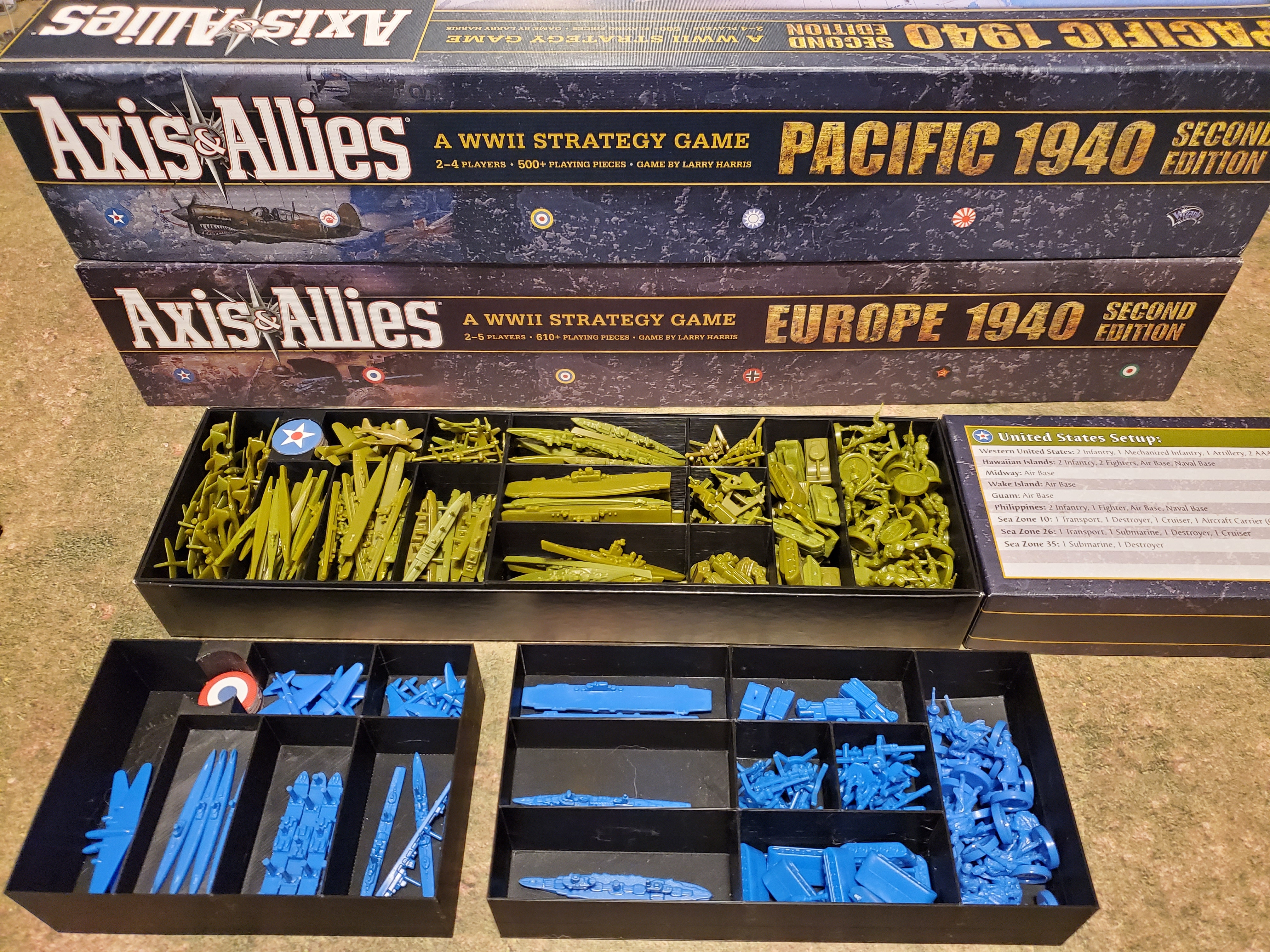 Axis & Allies Pacific / Europe 1940 SE unit trays