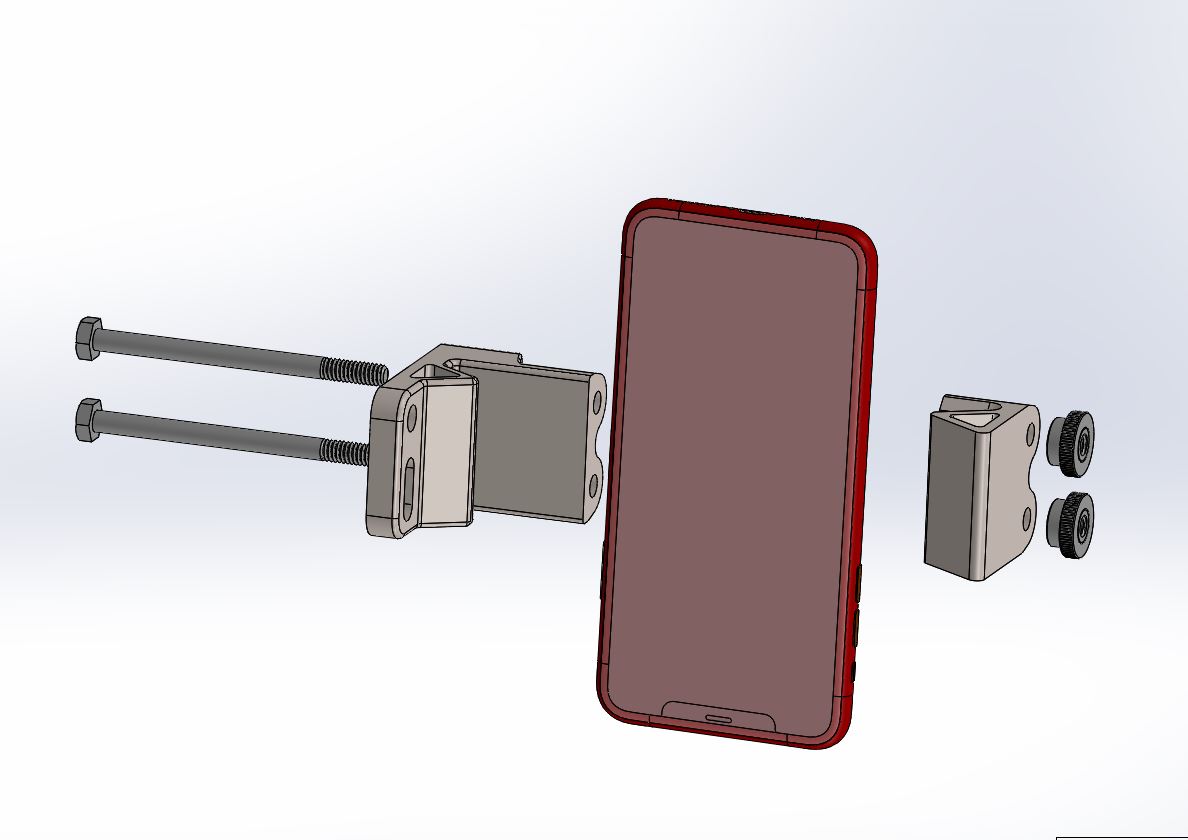 Quiver Phone Mount, Uses Quiver Mount Screws