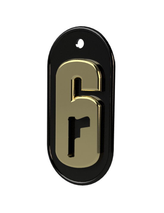 Rainbow Six Siege Dogtag Keychain