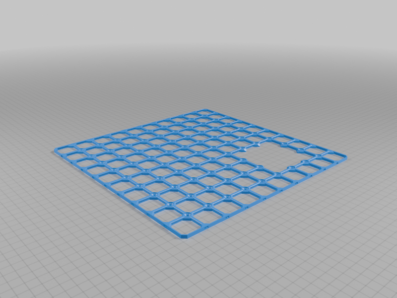 openGrid 10x10 with Screw Holes and 3x3 Cutout (Two versions)