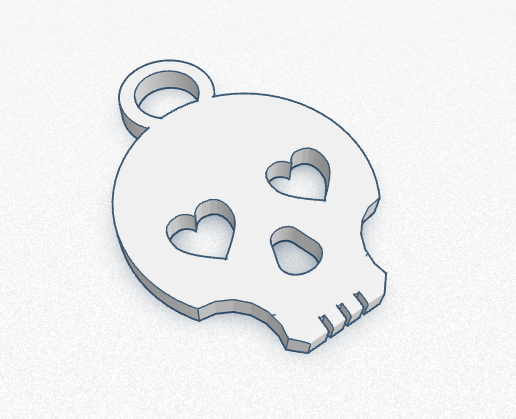 Skull keychain