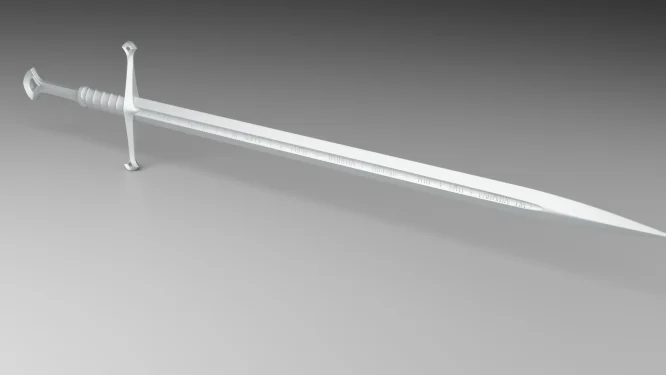 lord of the rings Andúril sword prop
