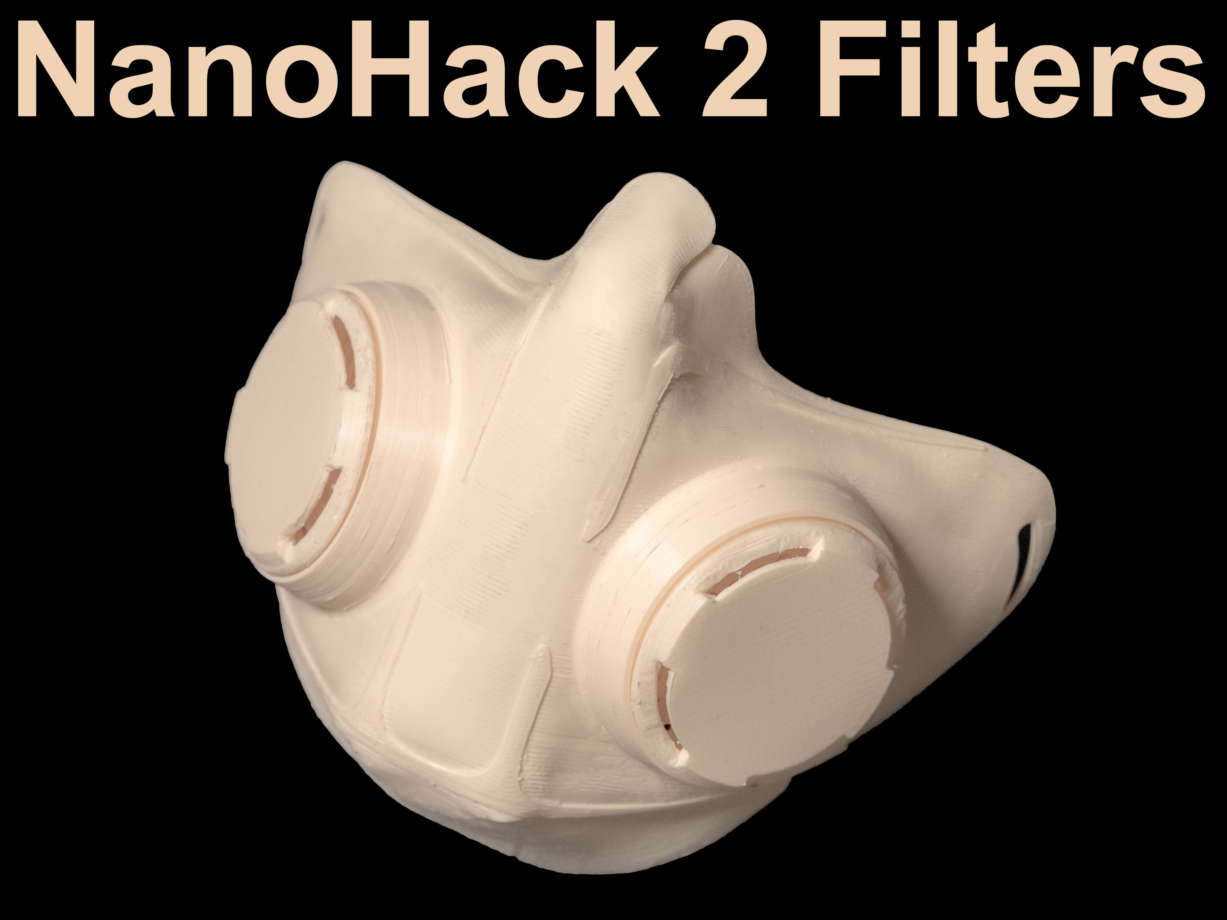 NanoHack Mask - 2 filters edition (coronavirus / covid-19)