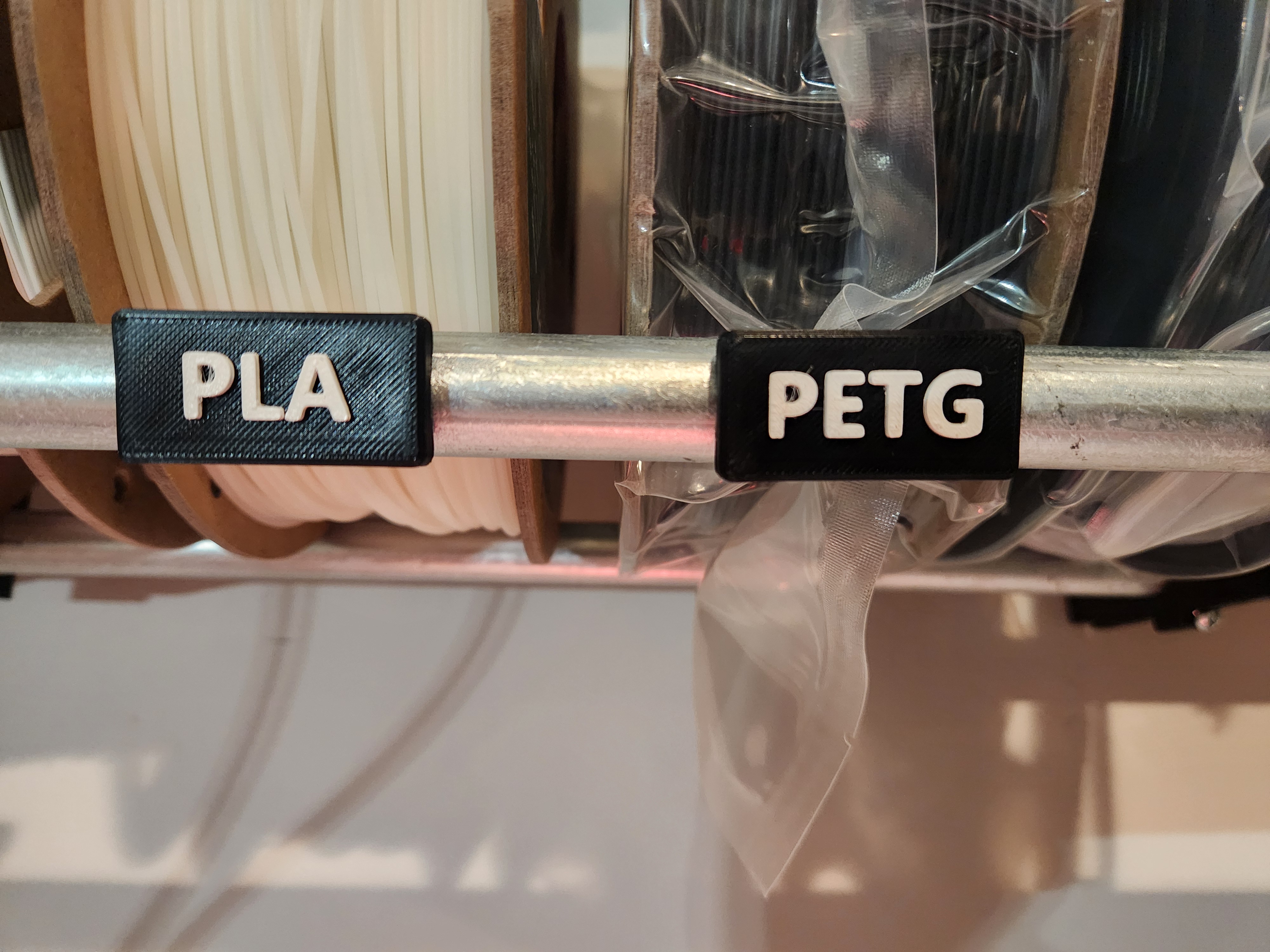 RepRack Filament Tags