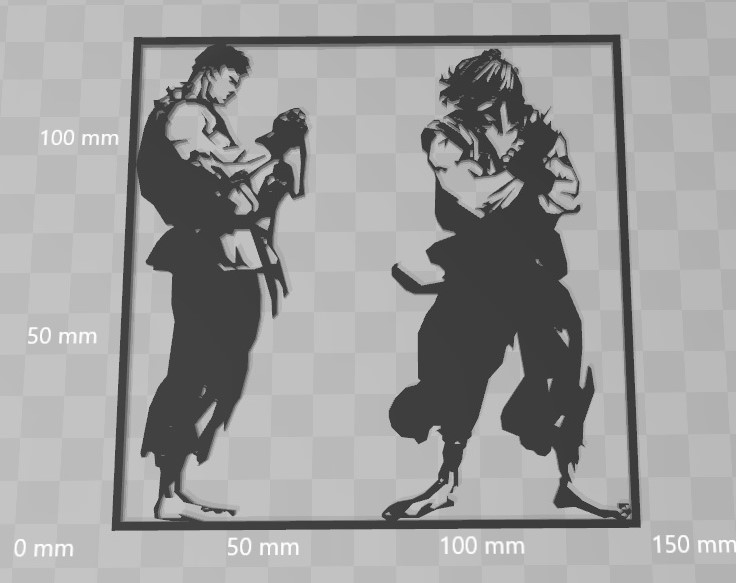 stencil：SF　RYU &KEN