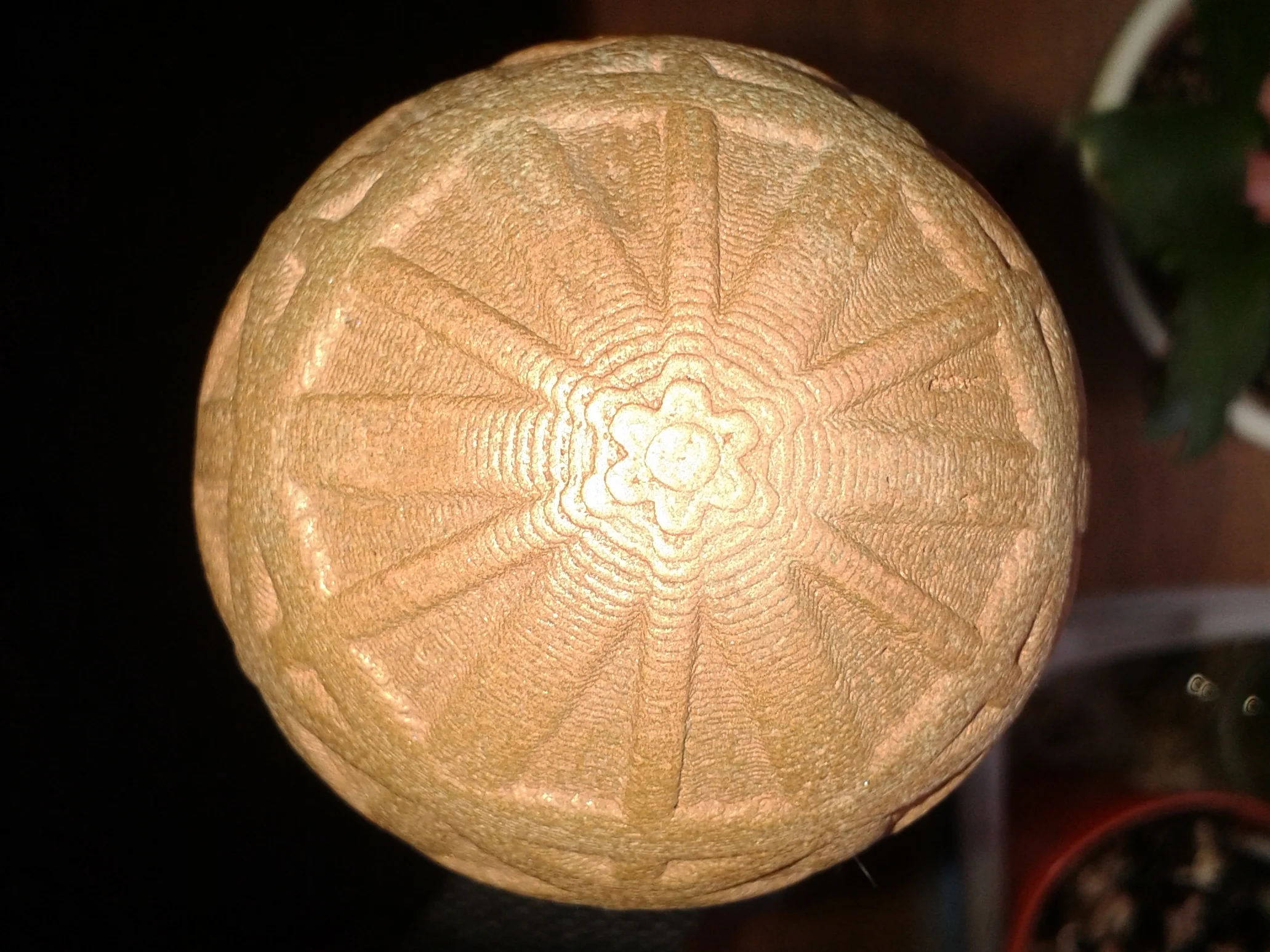 Hiking Pole handle - spherical Kikuchi map