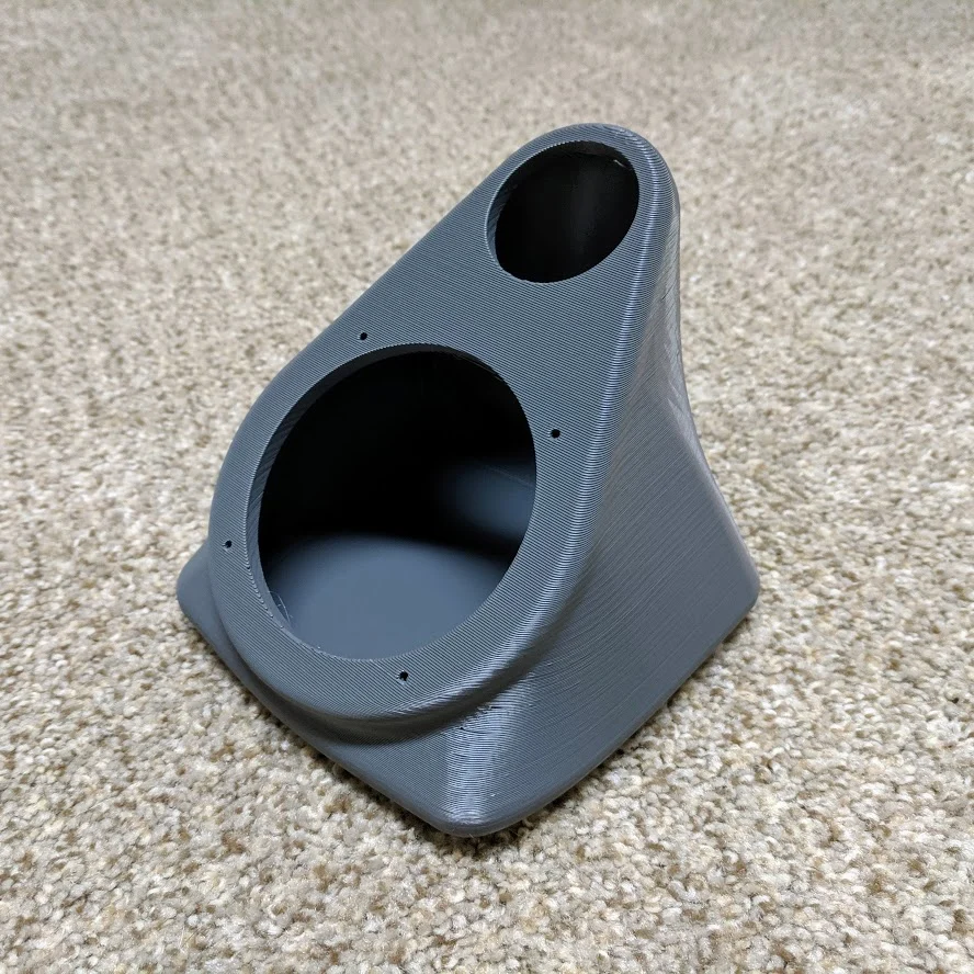 Speaker cabinet enclosure for three inch and one inch speakers