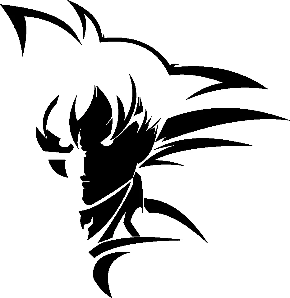 DBZ Son Goku Wall Sculpture 2D