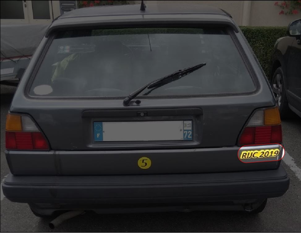 Rear logo for Volkswagen Golf mkII