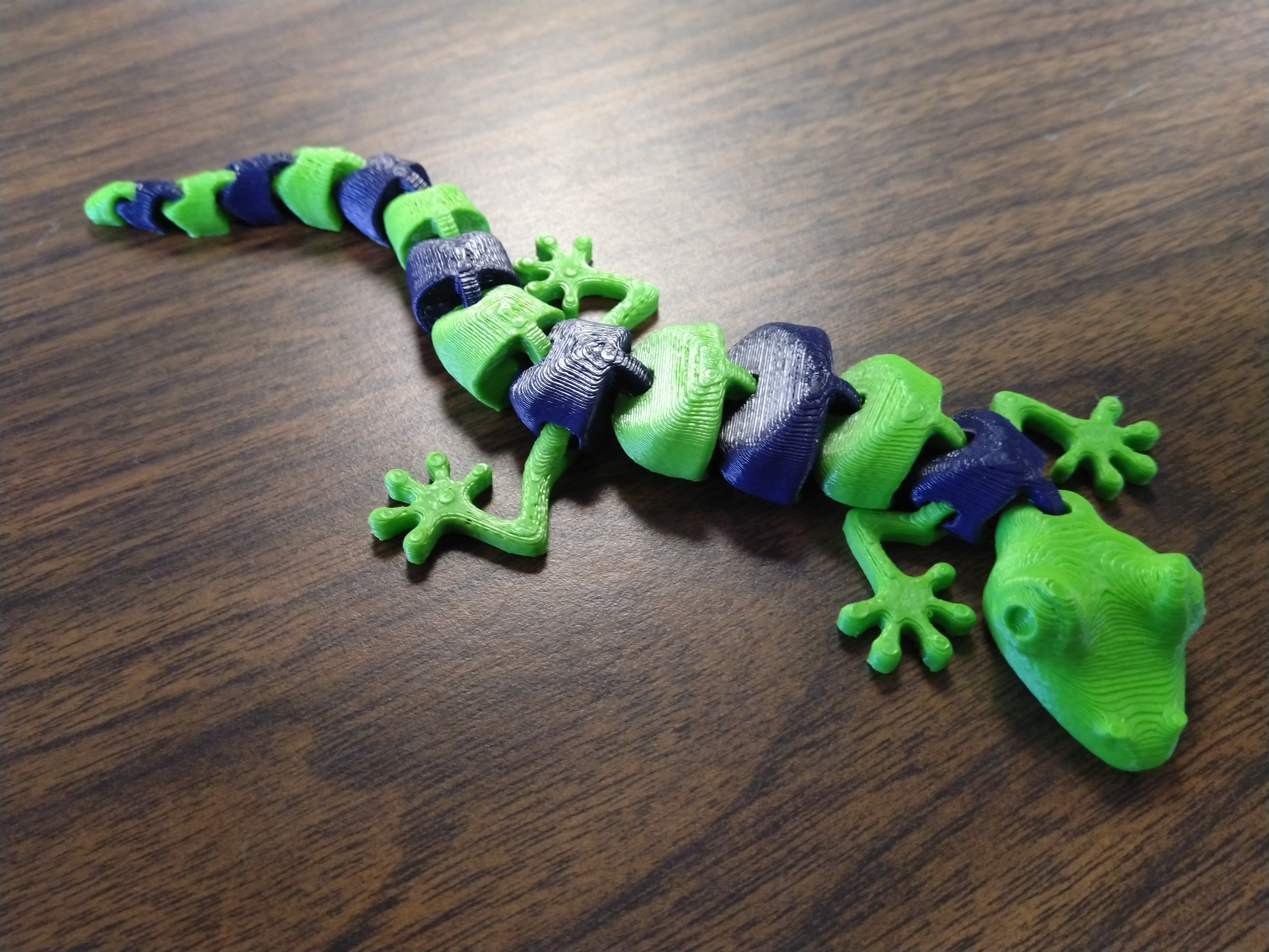 Articulated Lizard V2 (Dual-Extrusion Remix)