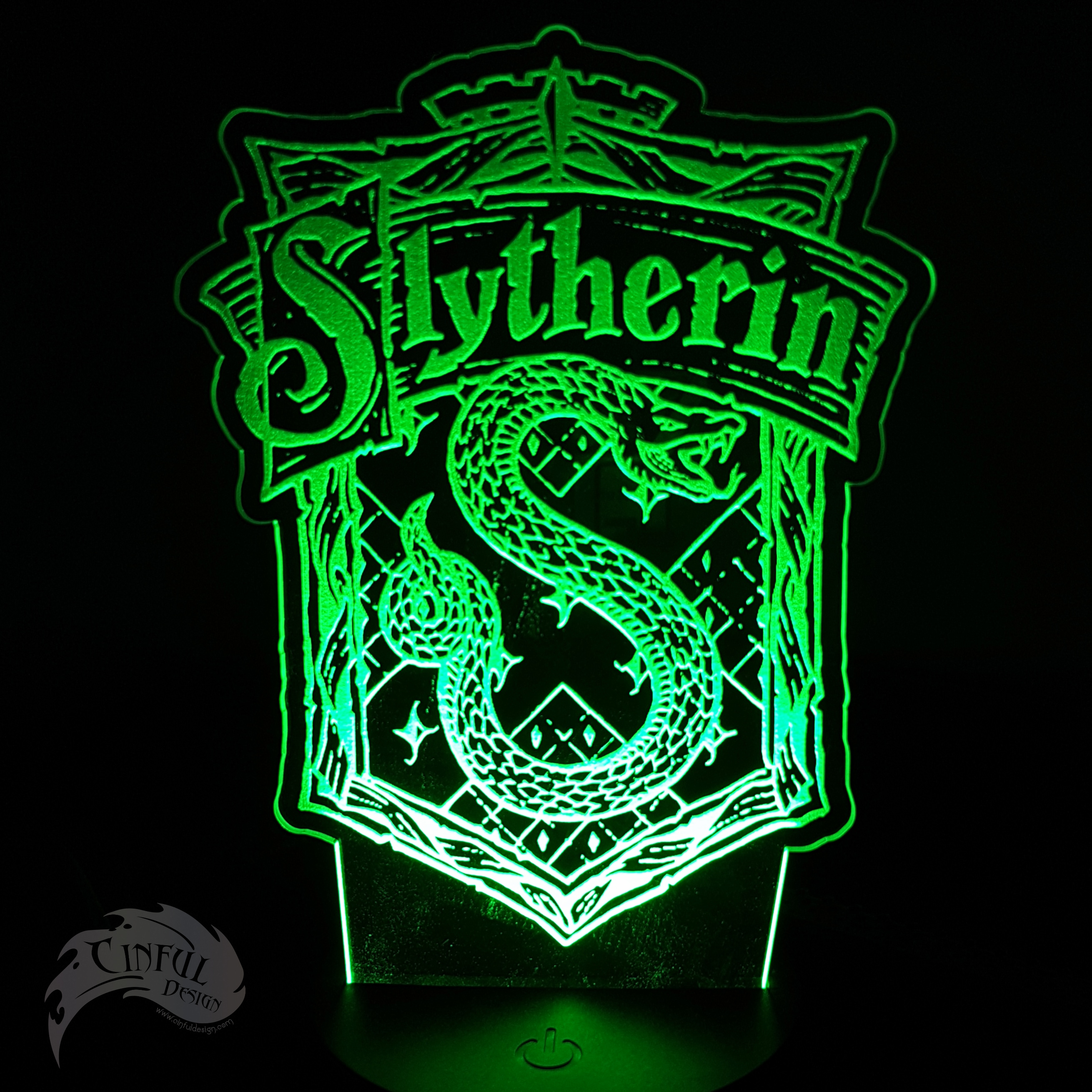 Slytherin House Crest - LED Lamp Plate