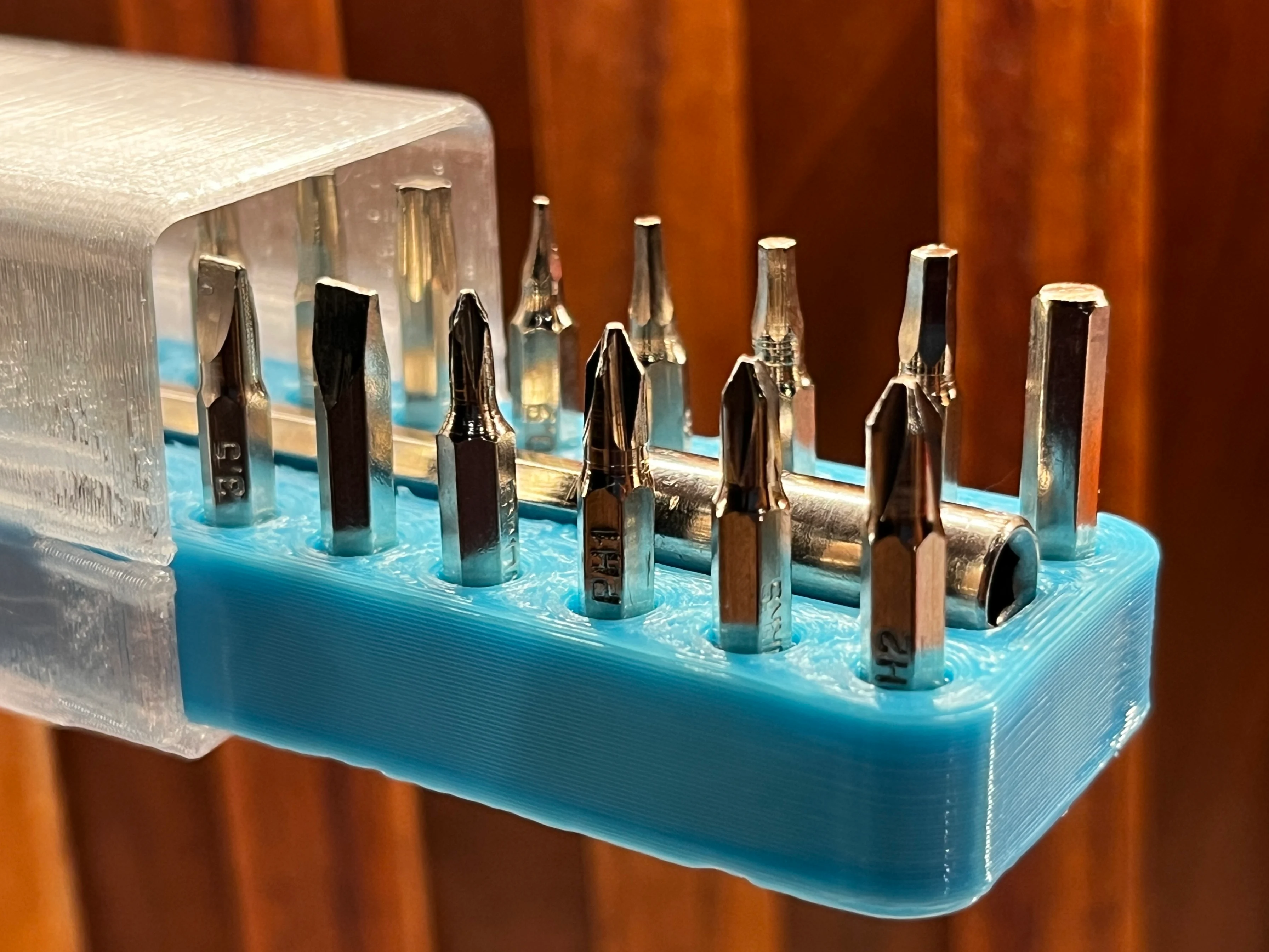 Compact Holder for Precision Screwdriver Bits - Hex Precision Bit Case