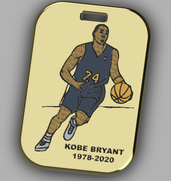 Kobe Bryant Memorial Tag