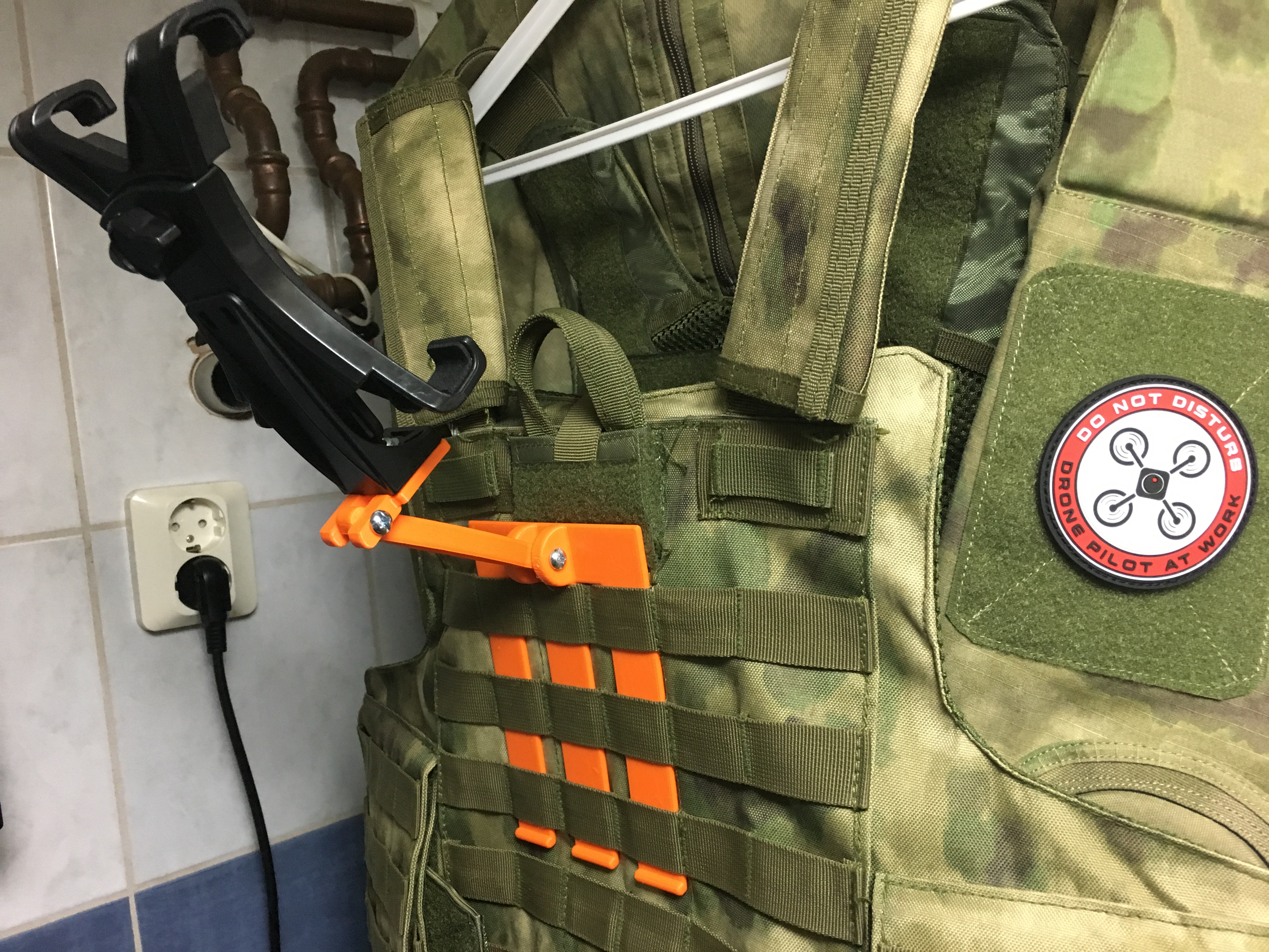 Ipad/Phone holder for modular vest.