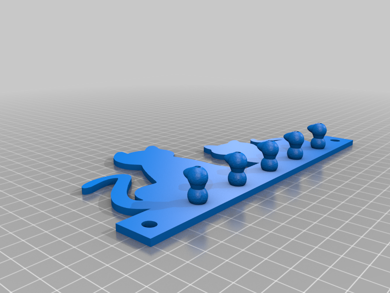 Porta Llaves gatos v2 (Wall Key Holder cats v2)