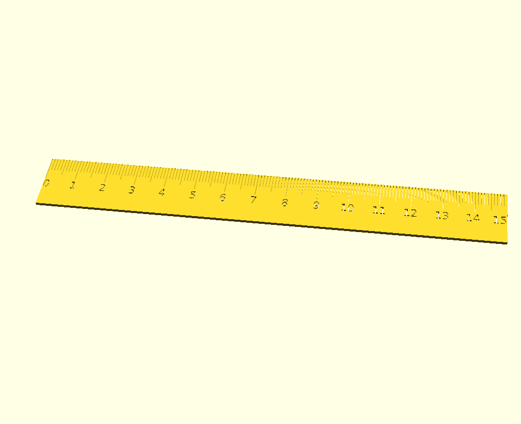STL Digital Ruler in mm