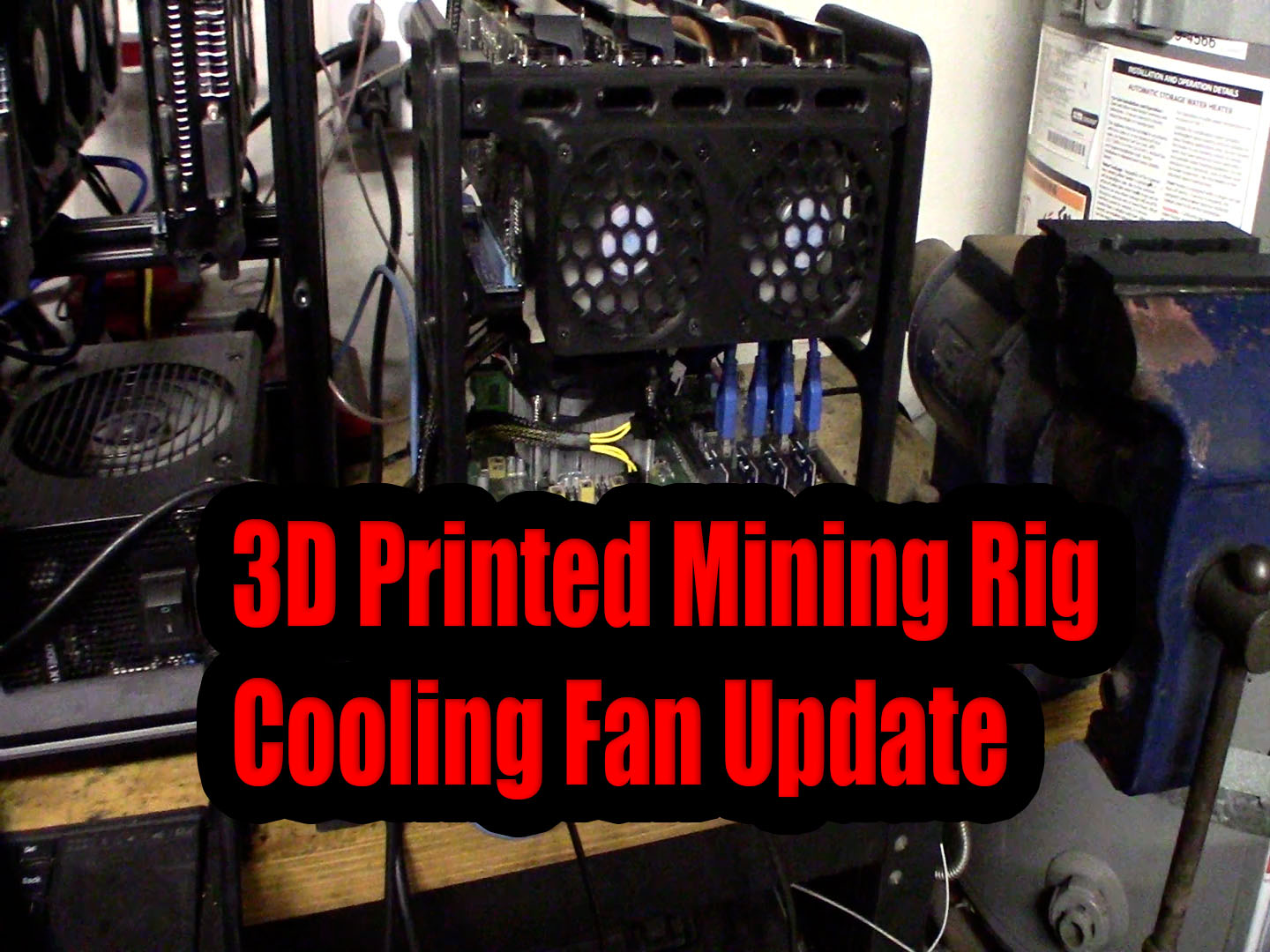 3D Printed Crypto Mining Rig Modular Compact GPU Mining Frame