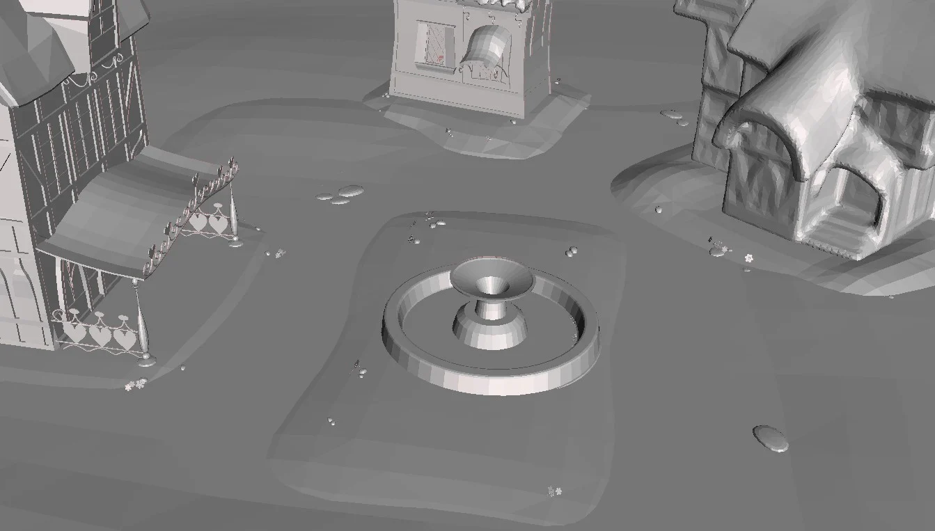 Miniature My Little Pony Ponyville roleplaying terrain pack