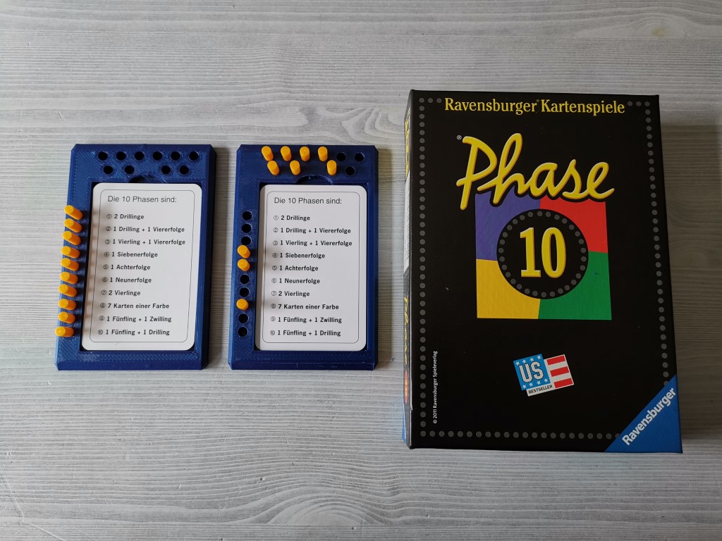 Phase 10 Memokarten Halter