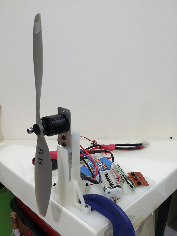Thrust Meter Stand from Kitchen Scale