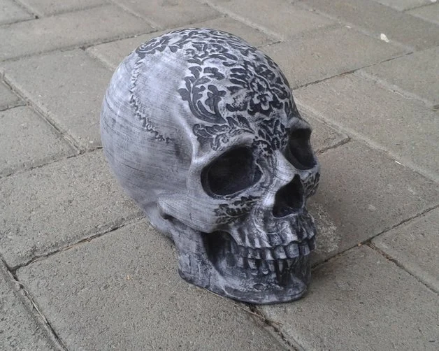 Skull Geocaching Container