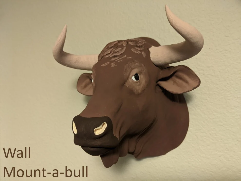 Bull Head For Wall (Large)