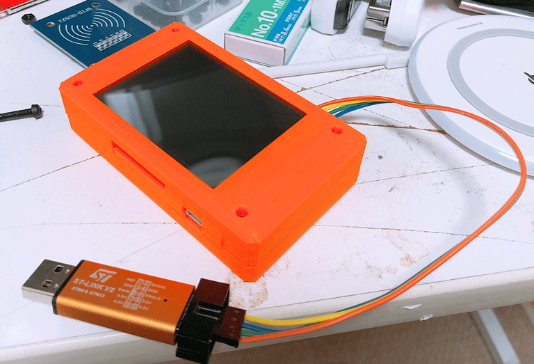 A case for STM32F103 mini board with ILI9341 XPT2046 screen module