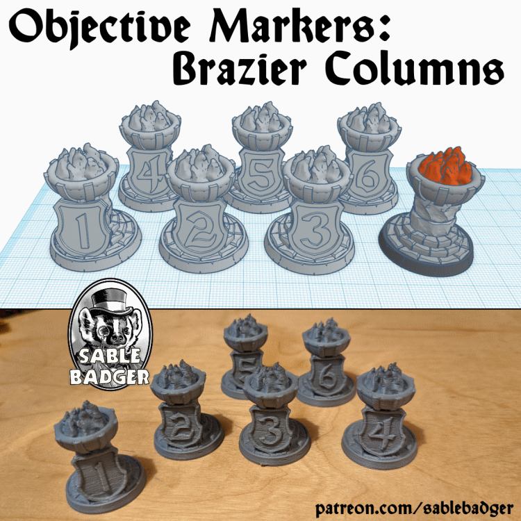 Objective Markers - Brazier Columns