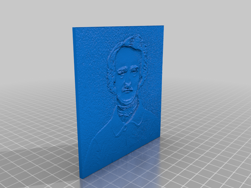 Edgar Allan Poe Lithophane