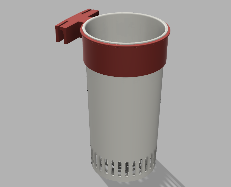 Glass for fillers for reef aquarium with holder