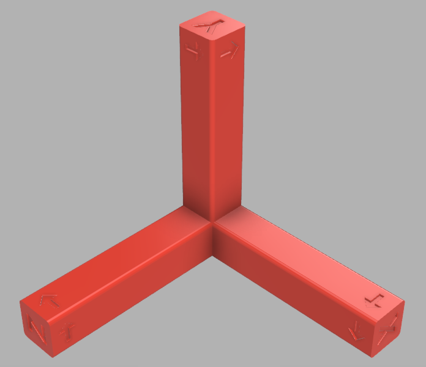 Right-handed coordinate system with positive rotations