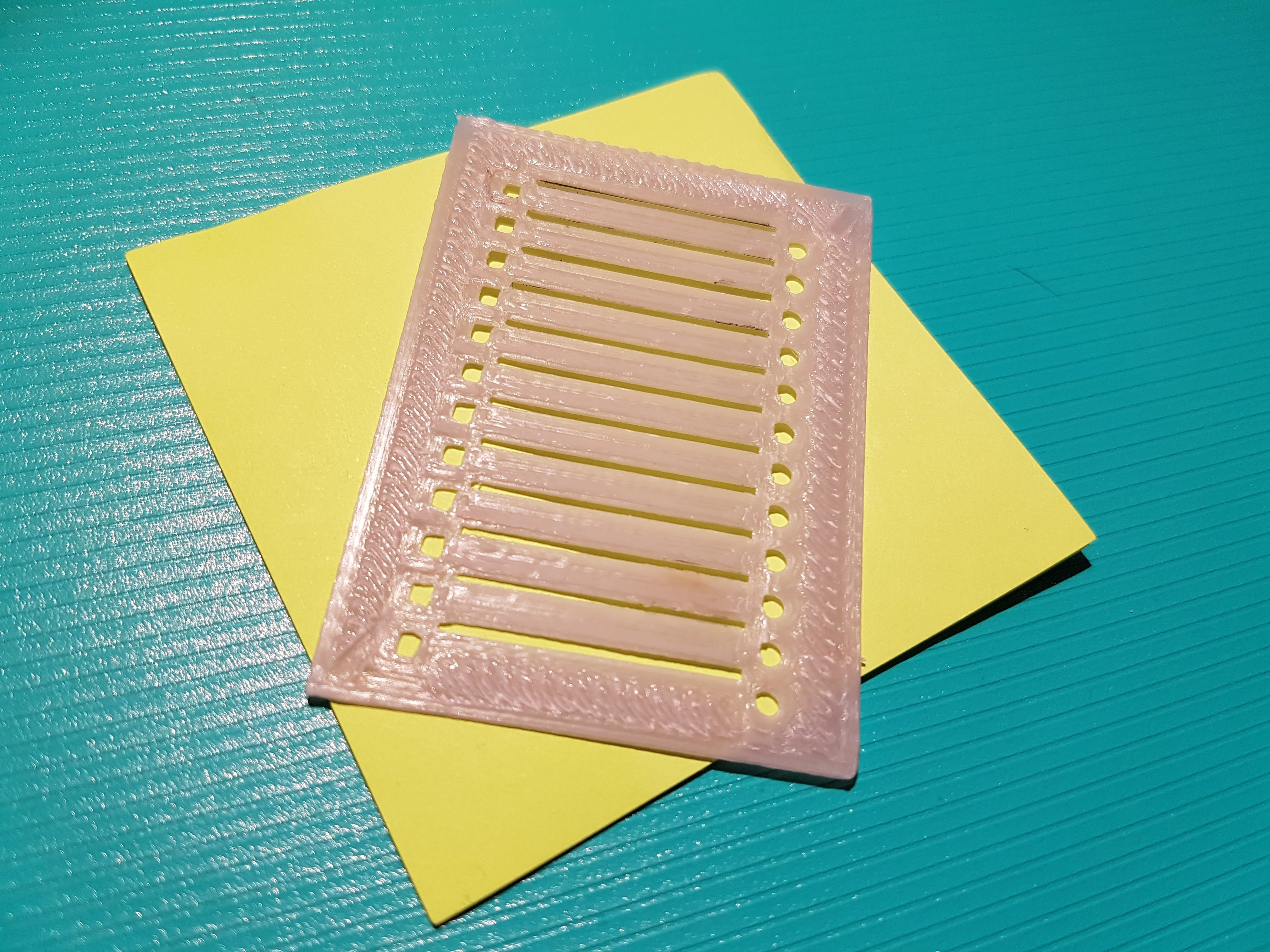 Thin todo list maker/stencil for ballpoint pen