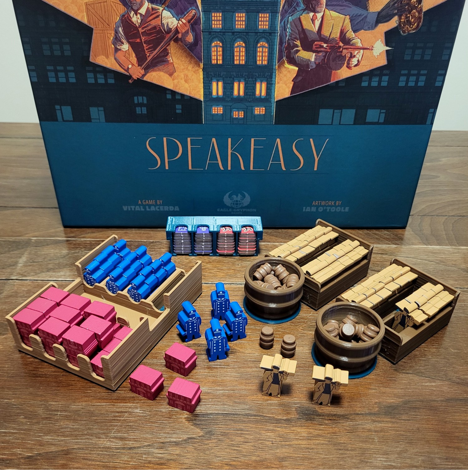 Speakeasy: Cop, Mobster Speakeasy, Barrel, and Goon Trays