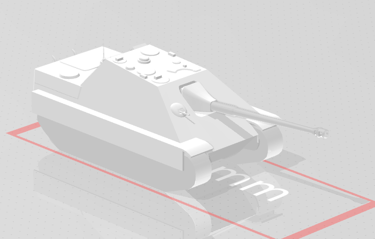 Warthunder Jadgpanther model (STL and OBJ)
