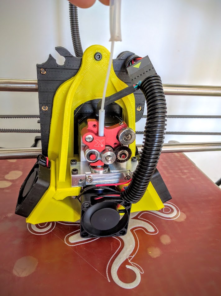 LulzBot Taz extruder mount for Diabase Flexion
