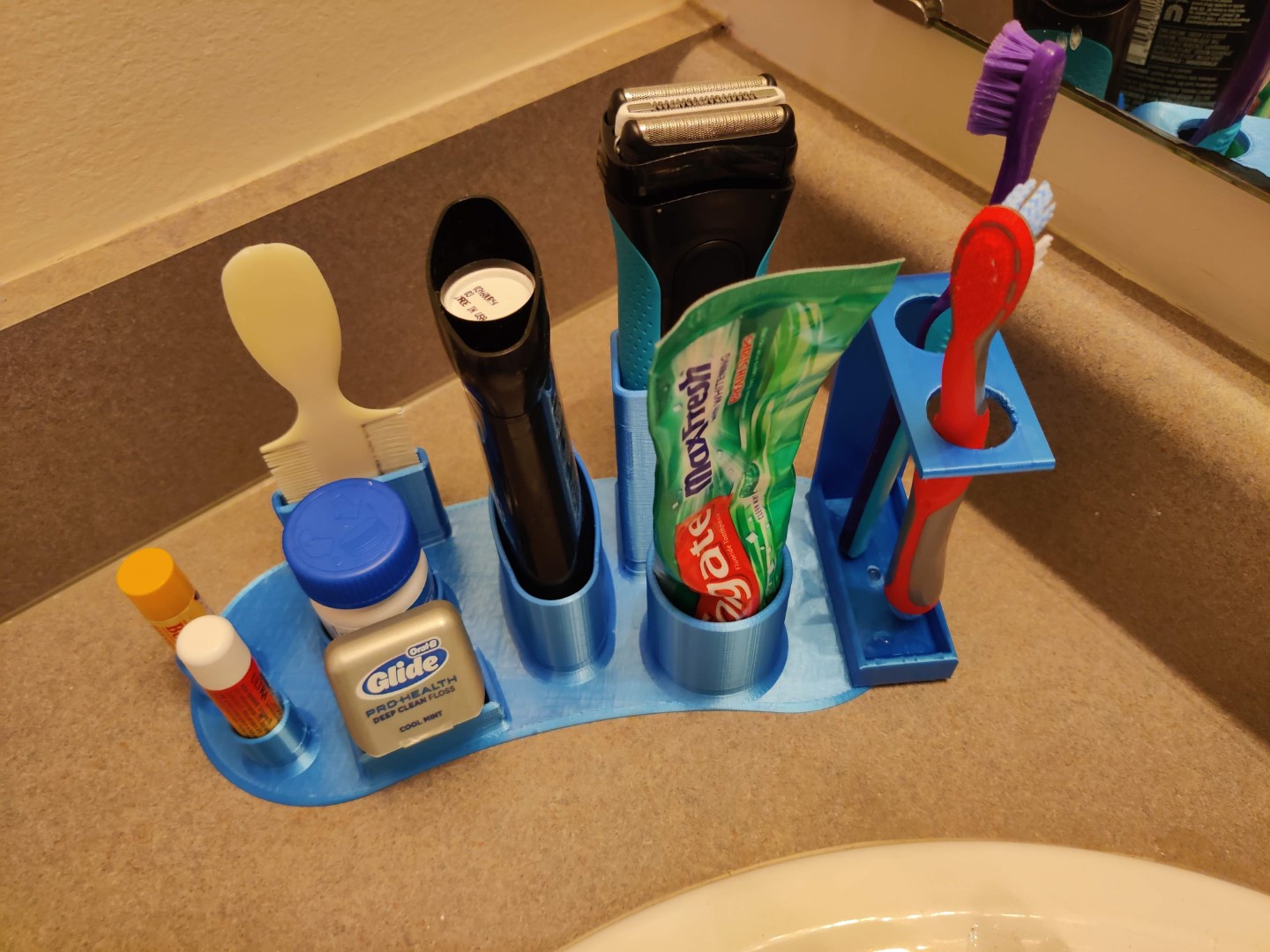 Bathroom Sink Vanity Top Organizer Holder