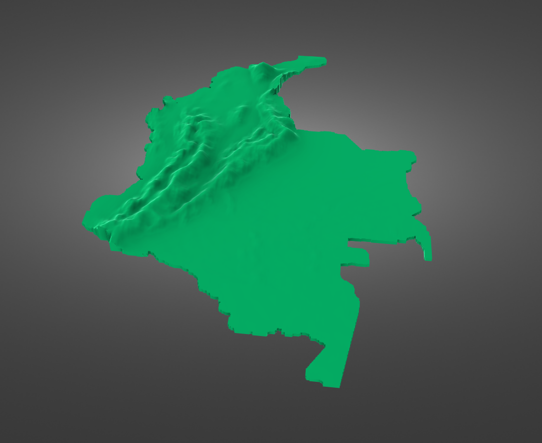 Colombia elevation model