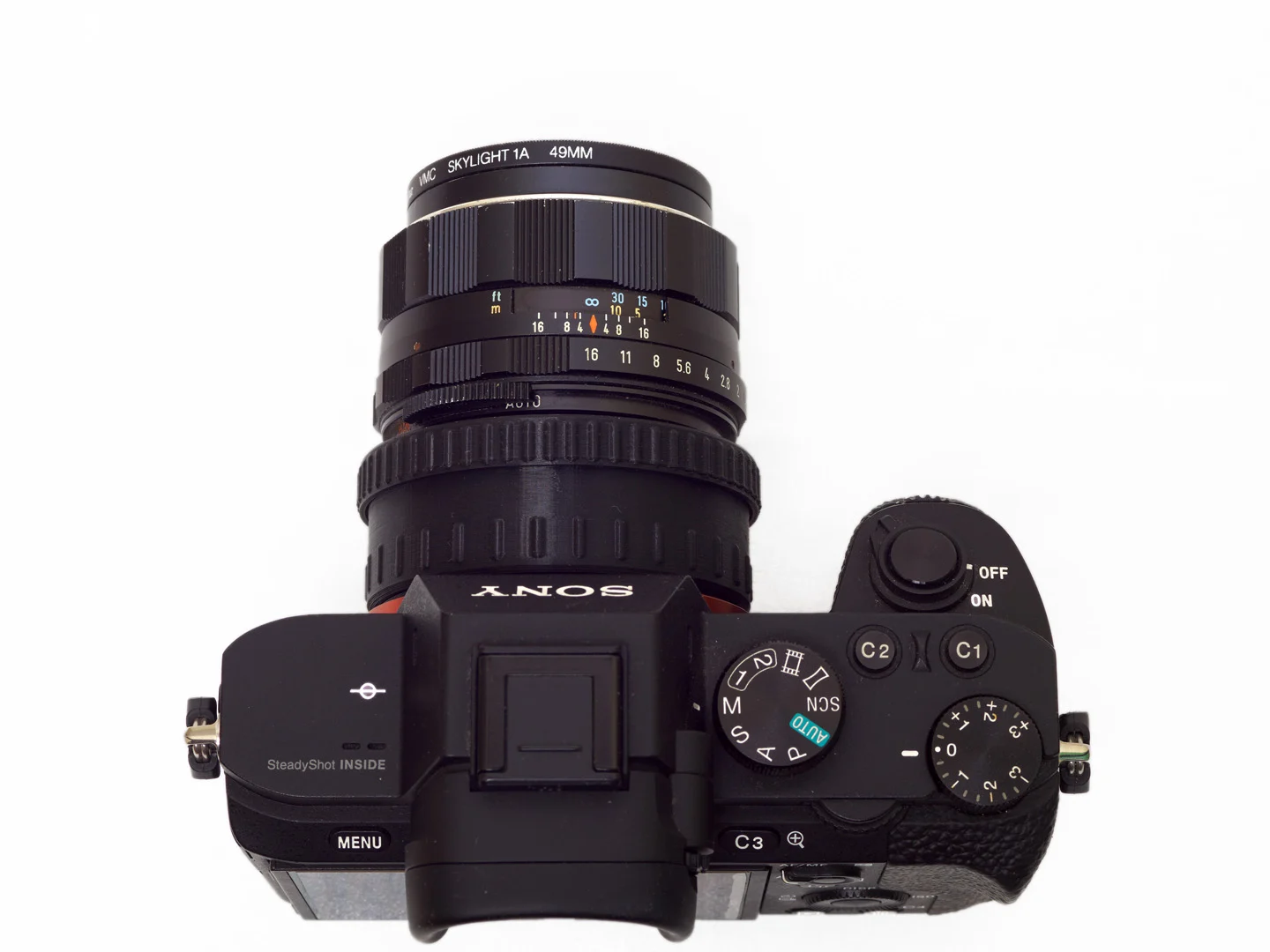 M42-4-E-Var -  A Focusing M42 to E-Mount Adapter